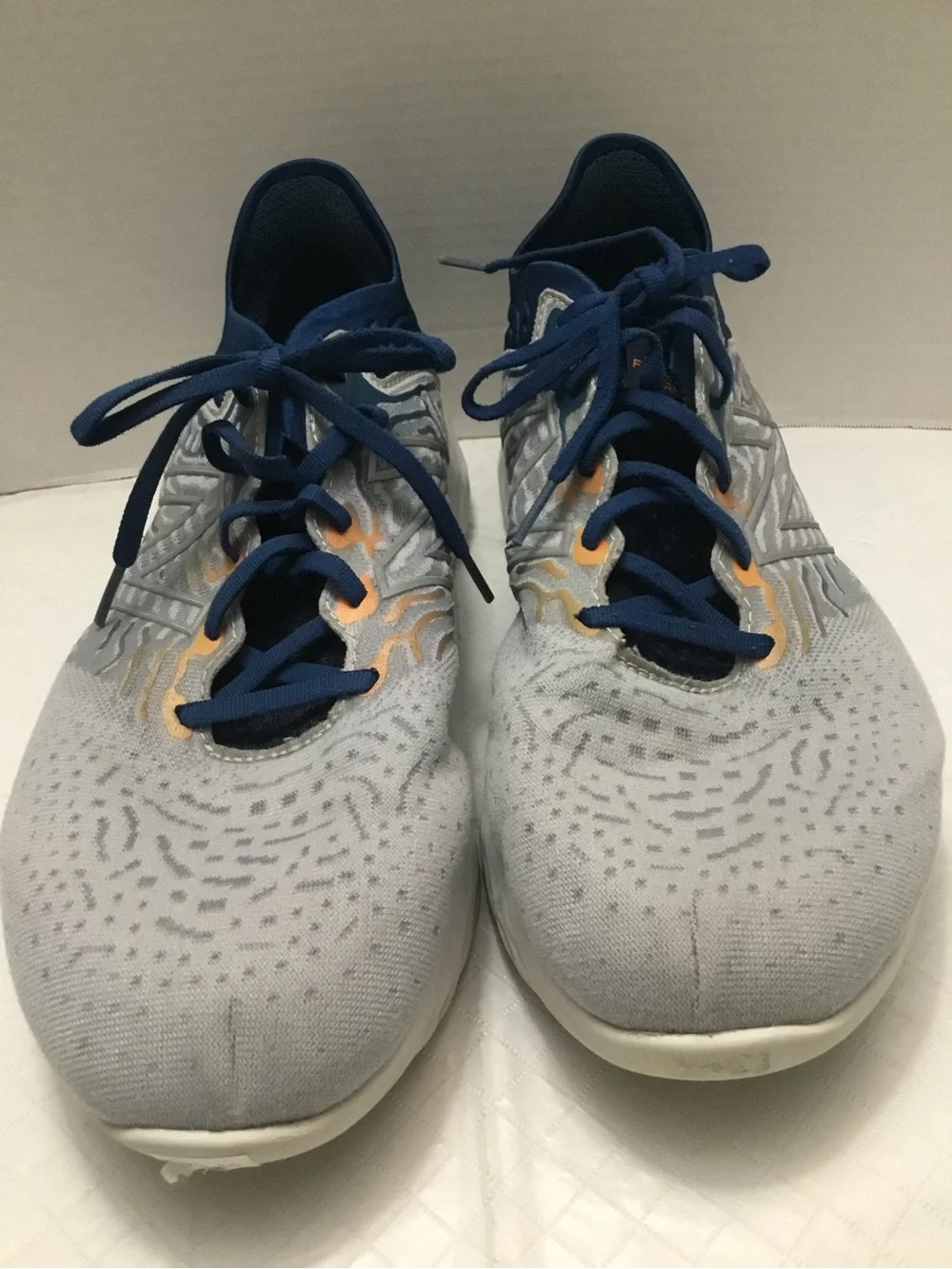 Men's New Balance Gray and Navy Performance Running Shoes size 13